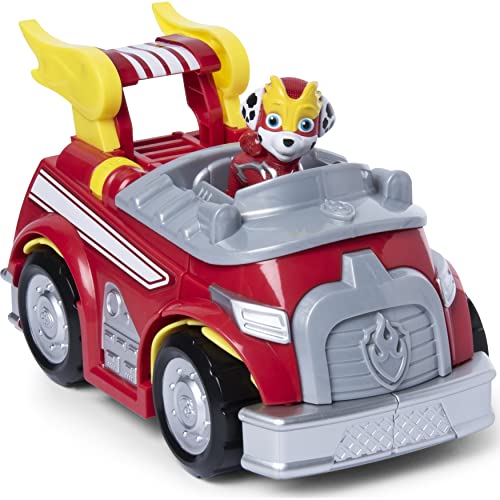 Paw Patrol 6053686 Super Charged Mighty Pups Marcus - Vehículo transformable de La Patrulla Canina