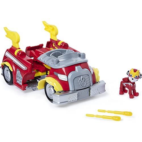 Paw Patrol 6053686 Super Charged Mighty Pups Marcus - Vehículo transformable de La Patrulla Canina