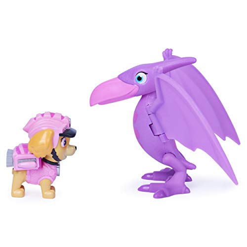 PAW Patrol Dino Rescue Skye y Dinosaurio Juego de Figuras de acción para niños a Partir de 3 años