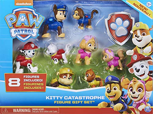 PAW PATROL Kitty Catastrophe Juego De Regalo con 8 Figuras Coleccionables + Quitanieves De Everest De La Patrulla Canina, con Figura Coleccionable, para Niños A Partir De 3 Años