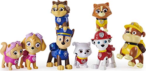 PAW PATROL Kitty Catastrophe Juego De Regalo con 8 Figuras Coleccionables + Quitanieves De Everest De La Patrulla Canina, con Figura Coleccionable, para Niños A Partir De 3 Años