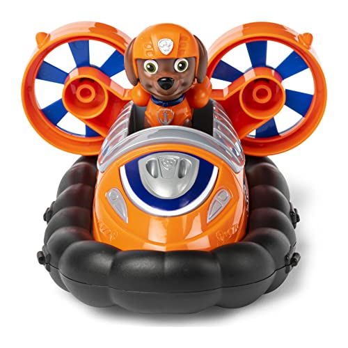 PAW PATROL Luftkissenboot mit Zuma-Figur (Basic Vehicle/Basis Fahrzeug) Hinchable vehículo, Color no se Puede aplicar. (Spin Master 6061803)