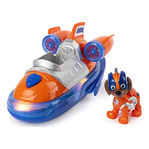 PAW PATROL Mighty Pups | Vehículos con Luz, Sonido y Figura de Juego | Patrulla Canina, Figura:Zuma