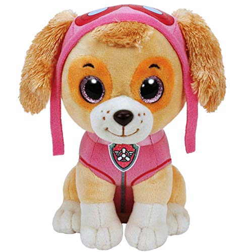 PAW PATROL Ojos Brillantes | Cifras selección Felpa | 15 cm | Patrulla Canina, Figura:Skye