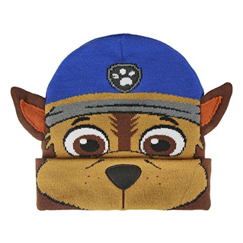 Paw Patrol Paw Patrol-2200002496 Chase-Gorro infantil con efecto 3D, multicolor, Talla única (Cerda 2200002496)