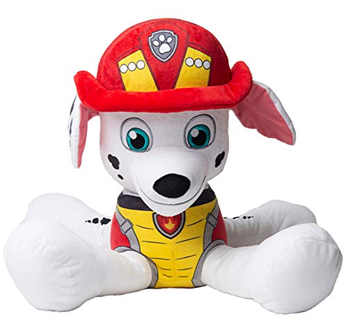 PAW PATROL Peluches de los Perritos Chase Marshall y Skye, Juguetes Patrulla Canina 53 cm, Merchandising Oficial Niños y Niñas (Marshall)