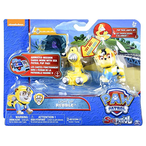 PAW Patrol Sea Patrol Deluxe Figure Rubble - Figura de Goma