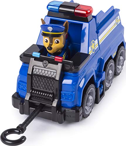 PAW Patrol Ultimate Rescue, el último Crucero de policía de Rescate de Chase con Asiento de elevación y Barricada Plegable, para Edades de 3 años en adelante