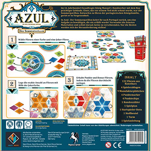 Pegasus 54811G Azul - Der Sommerpavillon (Next Move Games) Juego de Mesa