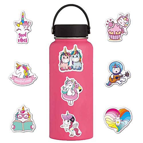 Pegatinas de unicornio de 100 unidades de pegatinas de graffiti, pegatinas de vinilo para portátil, botellas de agua, snowboard, equipaje, niños DIY, coloridas pegatinas