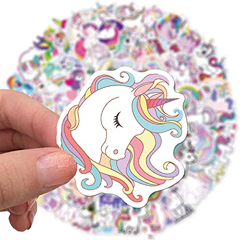 Pegatinas de unicornio de 100 unidades de pegatinas de graffiti, pegatinas de vinilo para portátil, botellas de agua, snowboard, equipaje, niños DIY, coloridas pegatinas