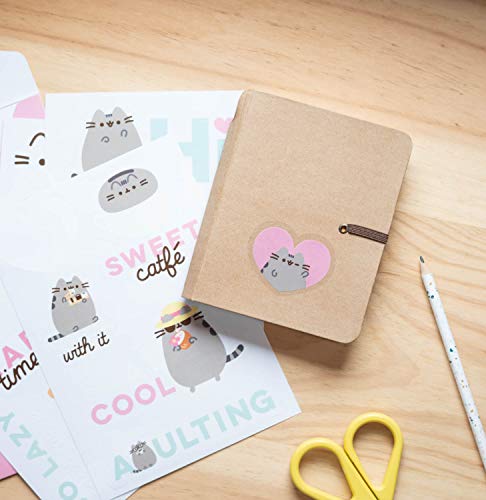 Pegatinas Pusheen impermeables y reutilizables. Paquete de pegatinas: 16 stickers, optimas pegatinas para móvil, ordenador, tablet, etiqueta para botellas