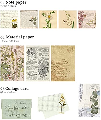 原文 Pegatinas Scrapbooking, Hojas Pegatinas Agenda Diaria Washi Sticker Bullet Journal Vintaje Etiqueta Adhesiva Planificador para Creación Álbum DIY Cuaderno Calendario Manualidad Colección-Flor