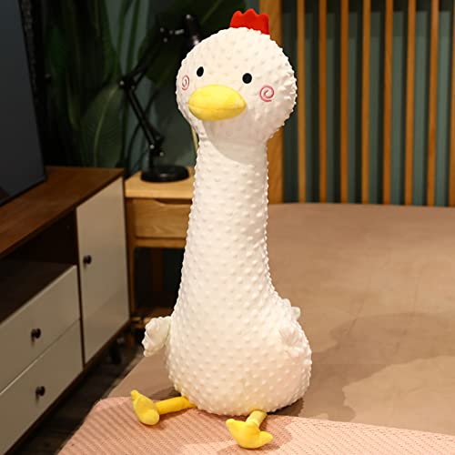 Peluche con forma de gallo de algodón suave y felpa corta para cojines o juguetes, suave regalo para niños, niñas y novias (100 x 40 cm)