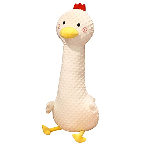 Peluche con forma de gallo de algodón suave y felpa corta para cojines o juguetes, suave regalo para niños, niñas y novias (100 x 40 cm)