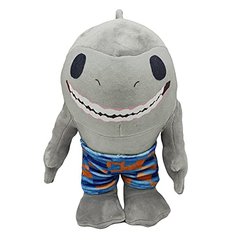 Peluche King Shark de 11 Pulgadas, del tiburón Feroz en el Regalo de la película Suicide Squad para fanáticos (1 Piezas)