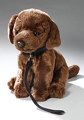 Peluche - Perro Labrador Retriever con Correa de Perro (Felpa, 25cm) [Juguete] 3487