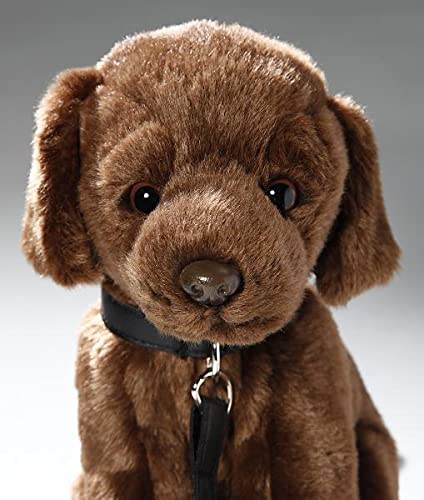 Peluche - Perro Labrador Retriever con Correa de Perro (Felpa, 25cm) [Juguete] 3487