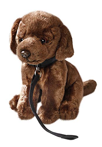 Peluche - Perro Labrador Retriever con Correa de Perro (Felpa, 25cm) [Juguete] 3487