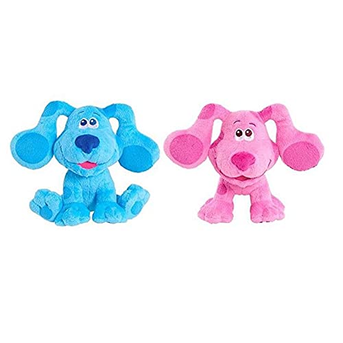 Peluches ¡2 Pistas De Blue Y Tú! Beanbag Plushie Doll Azul Rosa Perro Peluches Suaves Kawaii Juguetes Navideños