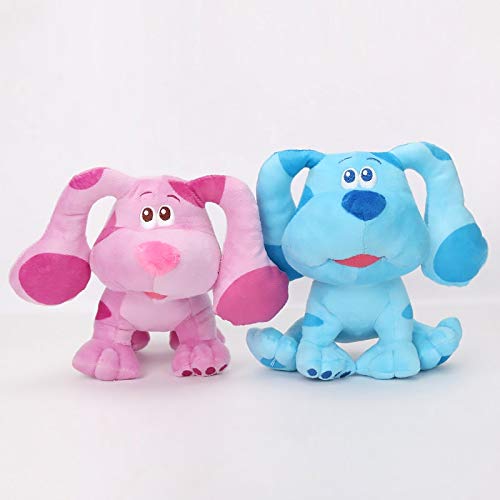 Peluches ¡2 Pistas De Blue Y Tú! Muñeco De Peluche Perro Azul Rosa Juguetes De Peluche Suaves Pistas De Azul Juguetes De Peluche Muñeca Juguetes para Niños