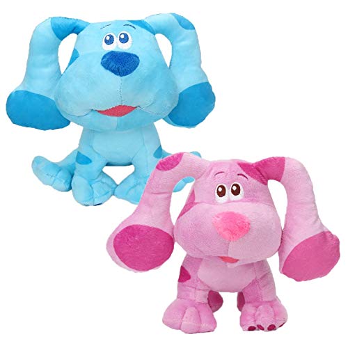 Peluches ¡2 Pistas De Blue Y Tú! Muñeco De Peluche Perro Azul Rosa Juguetes De Peluche Suaves Pistas De Azul Juguetes De Peluche Muñeca Juguetes para Niños