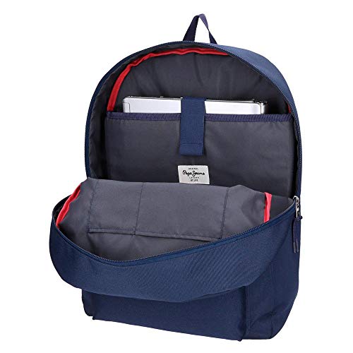 Pepe Jeans Cross Mochila con Carro Azul 32x44x15 cms Poliéster 21.12L