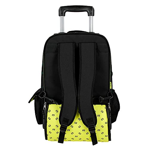 Pepe Jeans Milton Mochila 4 Ruedas Negro 33x44x21 cms Poliéster 30,49L