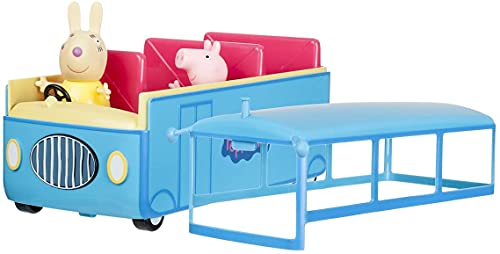 Peppa Pig Autobús del Cole, Color Azul, (Bandai 92637)