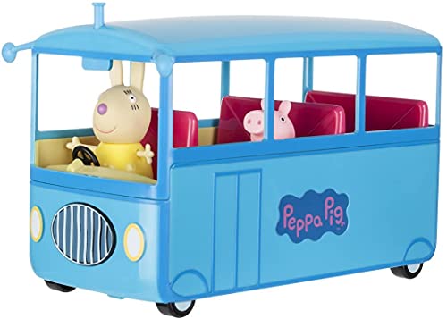 Peppa Pig Autobús del Cole, Color Azul, (Bandai 92637)