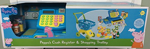 Peppa Pig Caja registradora y carrito de la compra