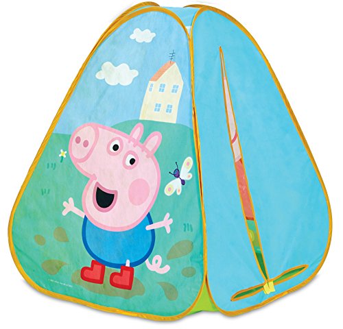 Peppa Pig KidActive - Tienda de campaña Plegable para Interiores o Exteriores, portátil, diseño de Peppa Pig y George