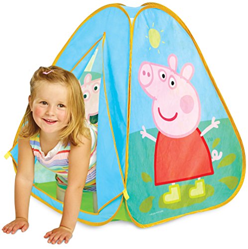 Peppa Pig KidActive - Tienda de campaña Plegable para Interiores o Exteriores, portátil, diseño de Peppa Pig y George