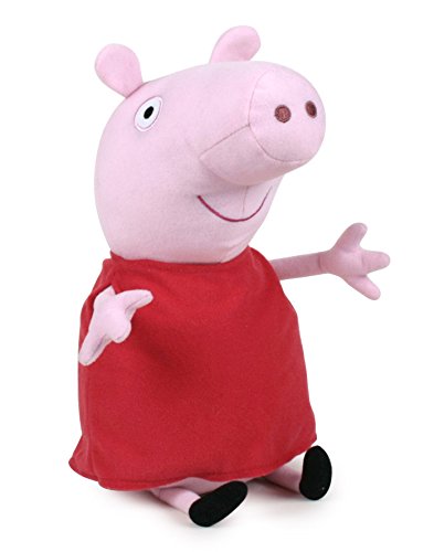 Peppa Pig - Peppa Vestido Rojo clásico 42cm Calidad Super Soft - Peluche - Ouast