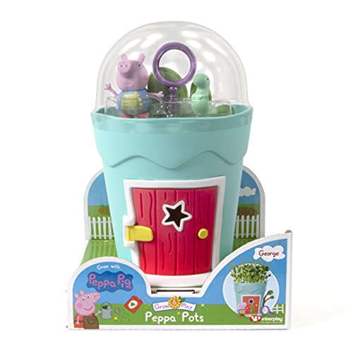 Peppa Pig PP102 Peppa Pots George Pig - Kit de hábitat para Animales e Insectos para niños, Multicolor