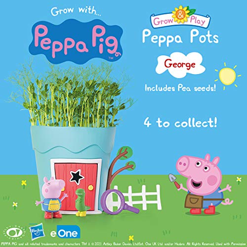 Peppa Pig PP102 Peppa Pots George Pig - Kit de hábitat para Animales e Insectos para niños, Multicolor