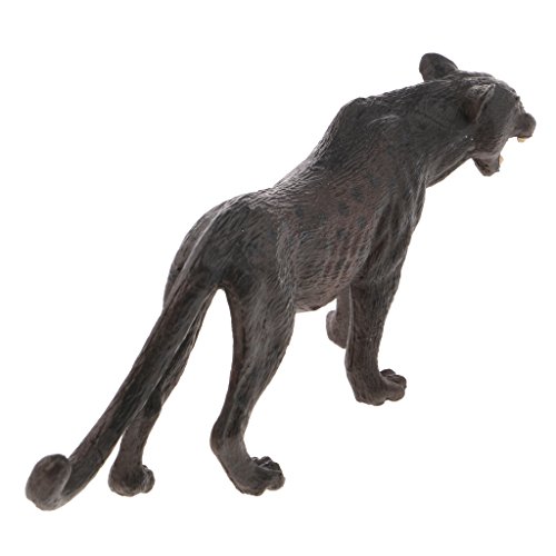 perfeclan Realista Negro Pantera Animal De La Fauna Estatuilla Figura De Modelo De Juguete De Regalo De Los Niños