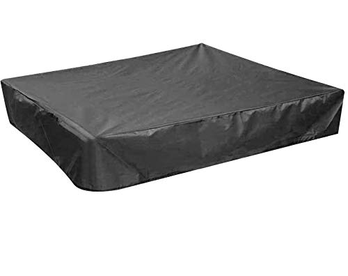 PERFETSELL Funda Arenero 120 x120 cm Cubierta para Arenero Infantil y Mueble Funda Impermeable Arenero Cubierta Cuadrado Funda de Tela Oxford Plegable para Sandbox Mueble Piscina Cuadradas 120x120 cm