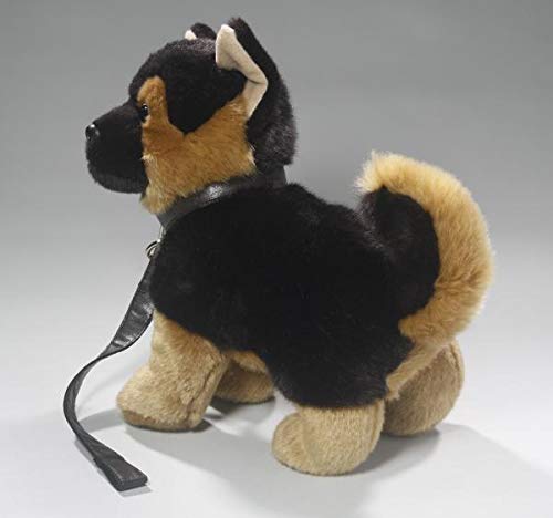 Perro Pastor con Correa de Perro de Peluche, 22cm de Largo y 20cm de Alto de Carl Dick 3322