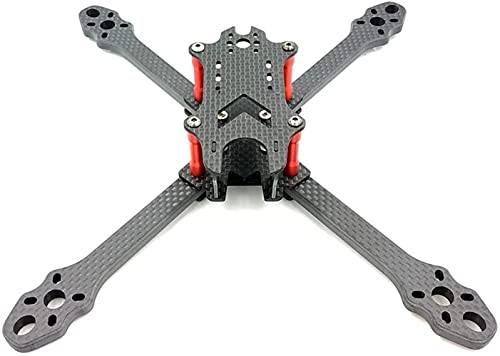 Piezas de Repuesto RC Raptor 218Mm 6Mm Arm Fibra de Carbono 5 Pulgadas Stretch X Frame Kit para FPV Freestyle RC Drone Estabilidad