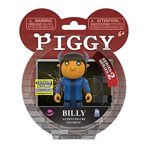 PIGGY - Billy Series 2 Figura de acción de 3,5 Pulgadas (Incluye artículos DLC)