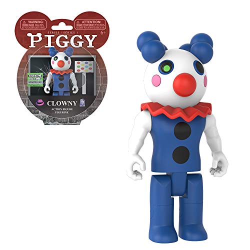 Piggy Figura de acción Clowny Series 1 de 3,5 Pulgadas (Incluye artículos DLC)