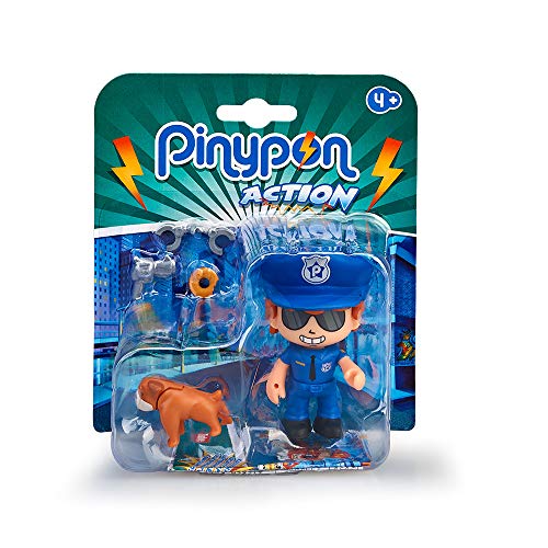 Pinypon Action - Figura Emergencia con Perro, 1 unidad, modelos / colores surtidos