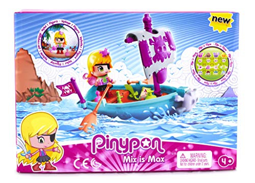 Pinypon - Bote Pirata con una figurita (Famosa 700014203)