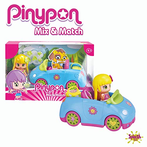 Pinypon - Muñeca, Set de Accesorios y Coche, para niños y niñas a Partir de 4 años (Famosa 700014130)