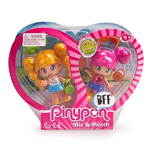 Pinypon- Pack de 2 figuras Mejores Amigas New Look, para niños y niñas a partir de 4 años, (Famosa 700015572) , color/modelo surtido