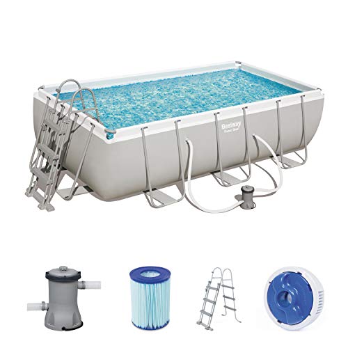 Piscina Desmontable Tubular Bestway Power Steel 404x201x100 cm Depuradora de cartucho de 2.006 litros/hora