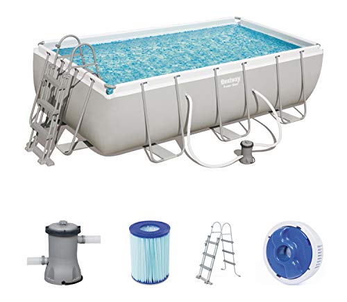 Piscina Desmontable Tubular Bestway Power Steel 404x201x100 cm Depuradora de cartucho de 2.006 litros/hora