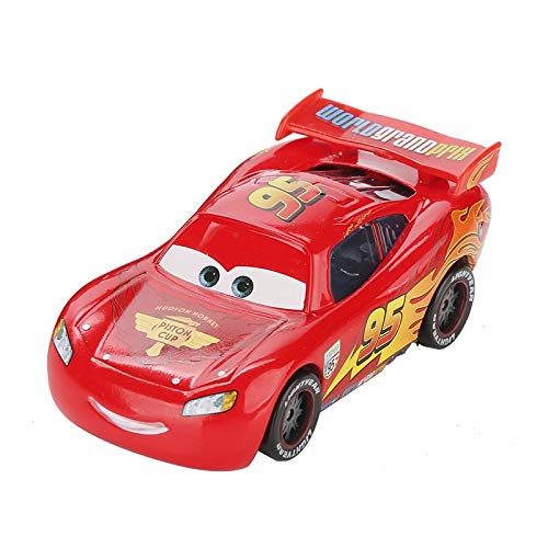 Pixar Cars 3 Rayo Mcqueen Jackson tormenta Mater 1:55 Diecast Metal de aleación Modelo de Coche de Juguete Niños Niños (Color : Mcqueen Dinoco)