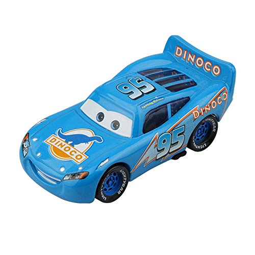 Pixar Cars 3 Rayo Mcqueen Jackson tormenta Mater 1:55 Diecast Metal de aleación Modelo de Coche de Juguete Niños Niños (Color : Mcqueen Dinoco)